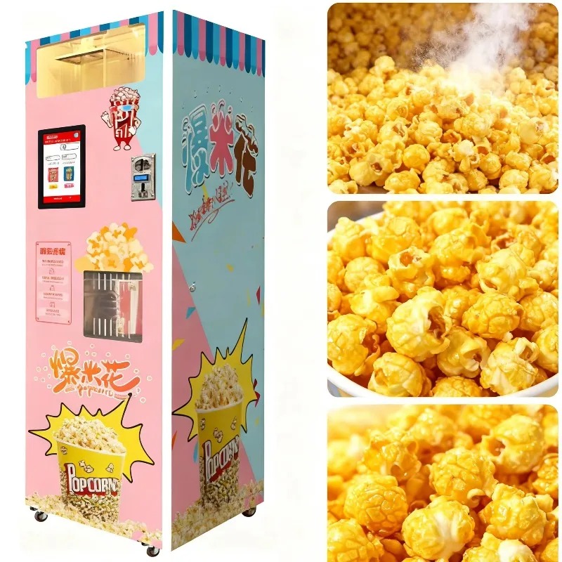Food Snack - カスタマイズ可能なベストセラーインテリジェントハイテク自動ポップコーンメーカー、ポップコーンマシン、スナックフードポップコーンマシン、自動販売機