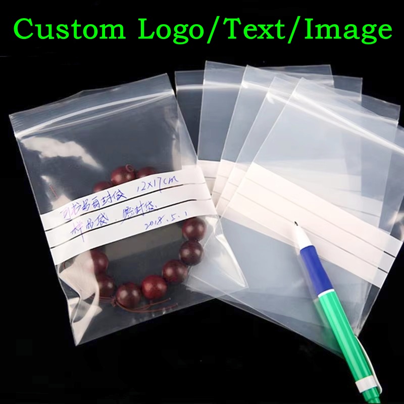 Food Snacks For School - 200枚入りPE透明プラスチック製ジップロック包装袋DIYロゴ入り抹茶抗酸化ジュエリー日付印入り食品スナックスパイス保存用ポーチ