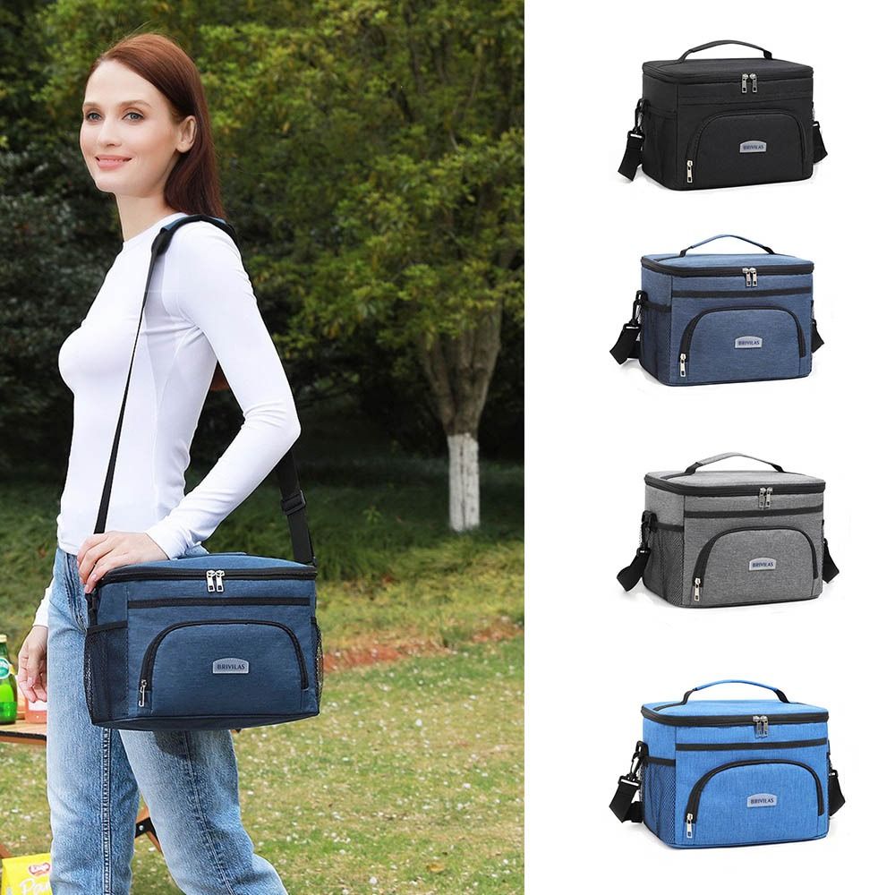 ポータブル大容量ショルダーランチバッグ 25L ジッパー付き - Food Z のレビューと価格