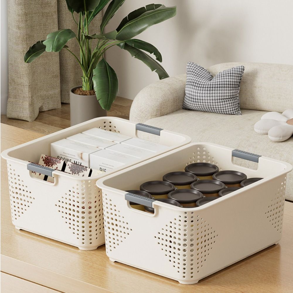 耐久性のあるプラスチック製の収納バスケット 中空デザイン 積 - Food Snacks Basket のレビューと価格