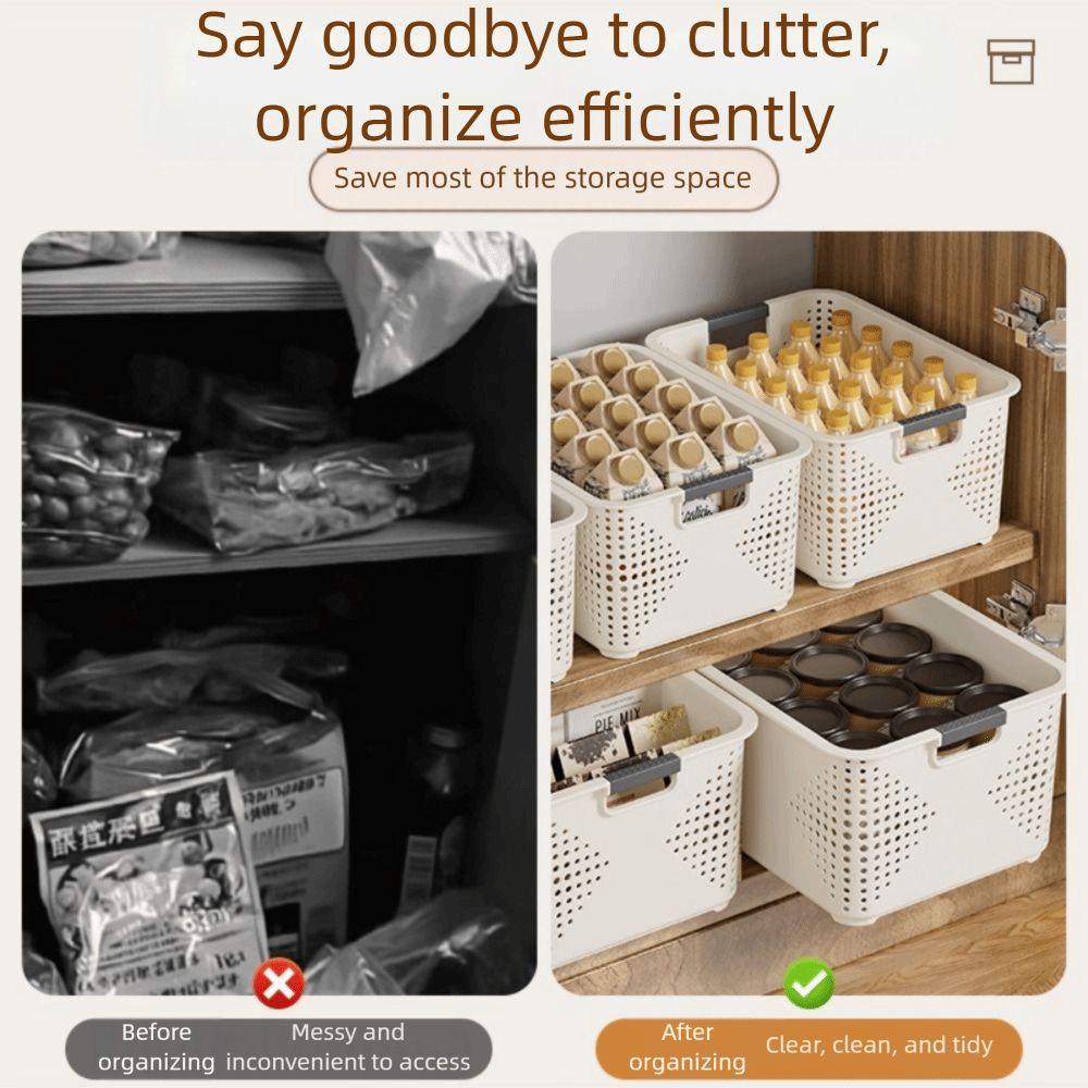 耐久性のあるプラスチック製の収納バスケット 中空デザイン 積 - Food Snacks Basket のレビューと価格