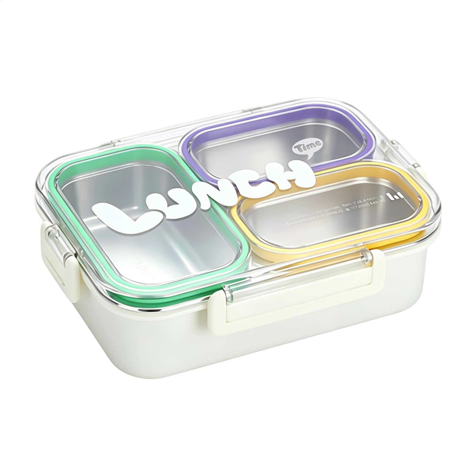 ステンレス製ランチボックス分割漏れ防止学校子供用スナックボッ - Food Snacks For School のレビューと価格
