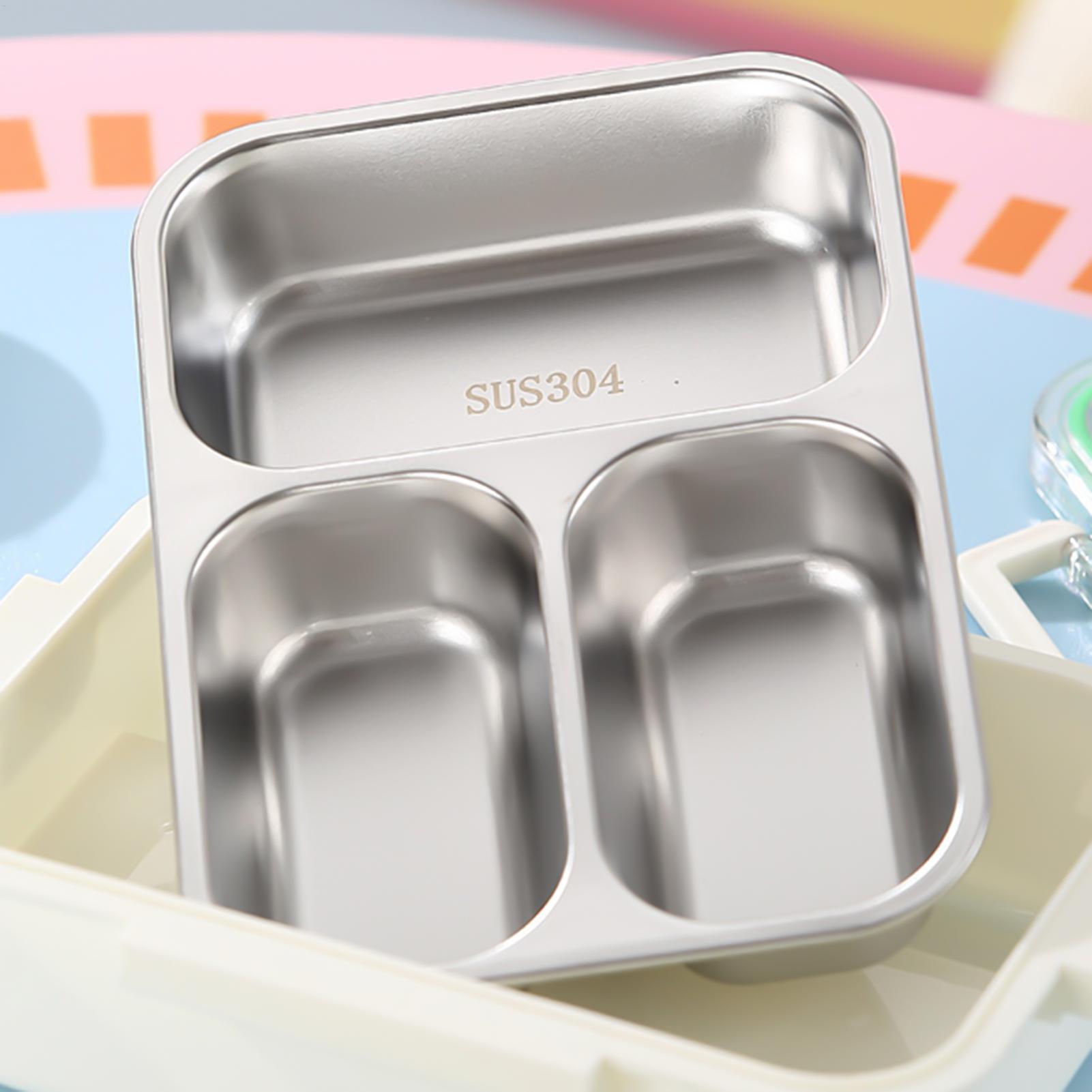 ステンレス製ランチボックス分割漏れ防止学校子供用スナックボッ - Food Snacks For School のレビューと価格
