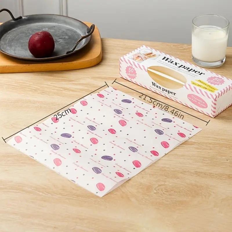 50 個のカラフルな模様の耐油紙食品バスケットライナーワック - Food Snacks Basket のレビューと価格
