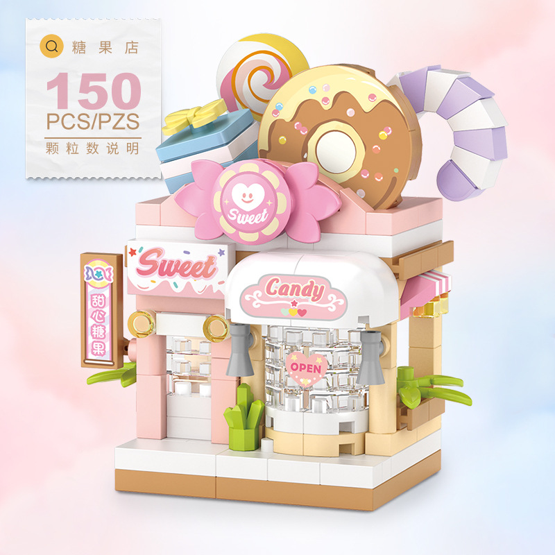 128文字のおもちゃの積み木セット レストラン デザート コ - Food And Snacks Ideas のレビューと価格