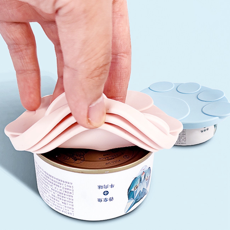 かわいい猫の足缶収納カバー再利用可能なペットフードカバー缶蓋 - Food Snack のレビューと価格