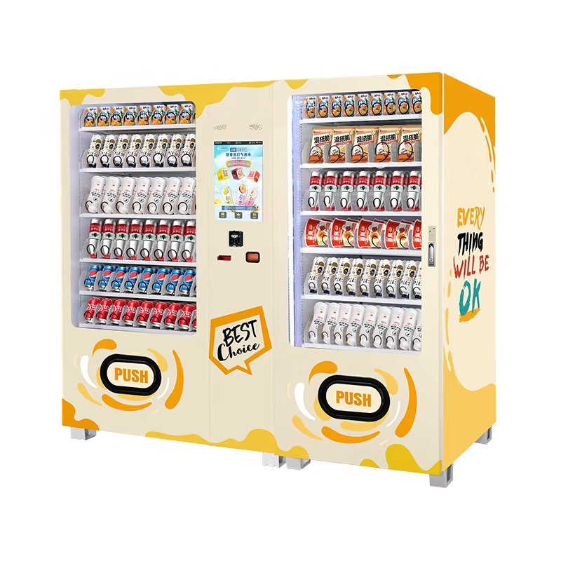 自動冷蔵飲料販売機スマート飲料スナック食品ディスペンサー商業 - Food Snack のレビューと価格