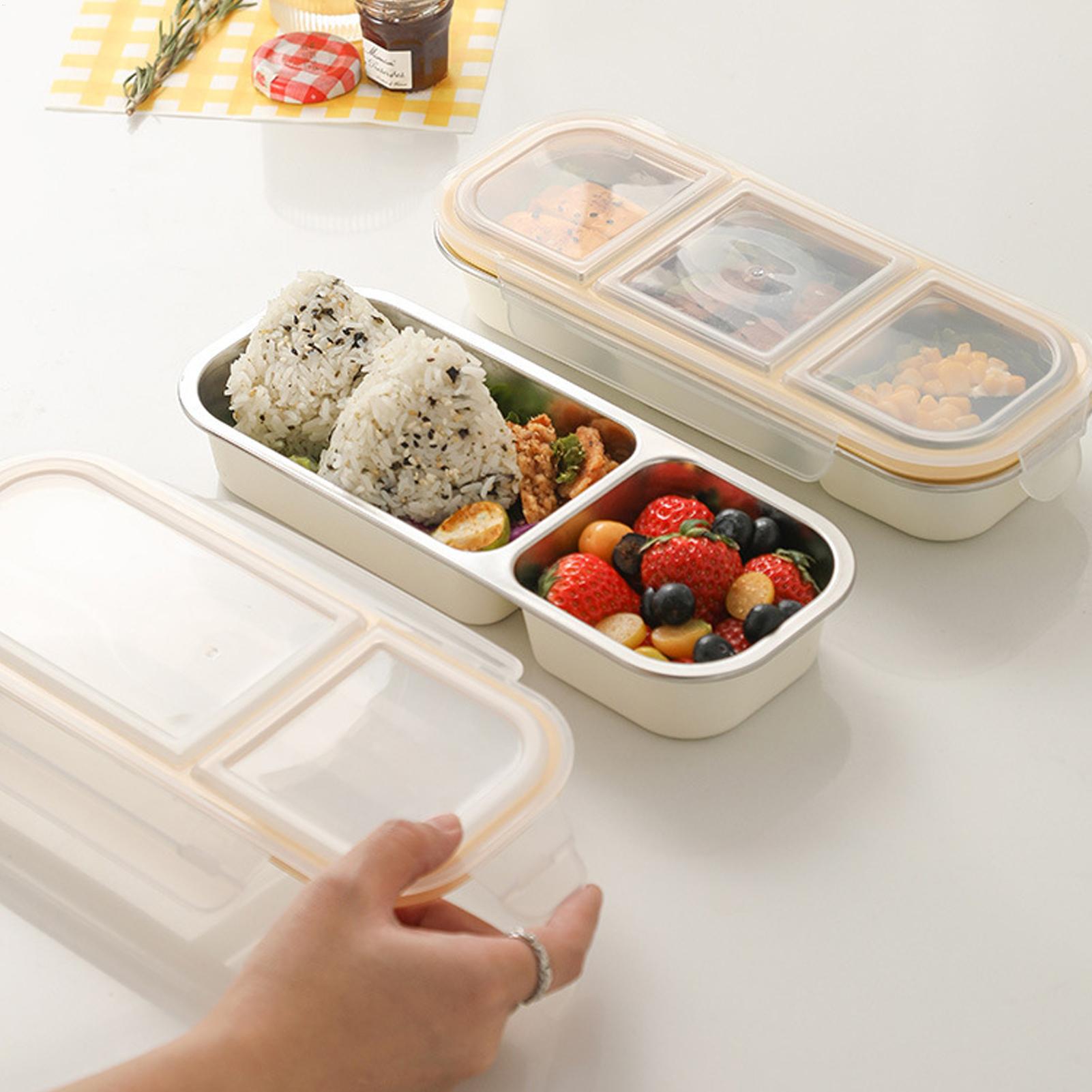 ステンレス鋼のスナックボックス、こぼれ防止スナックコンテナ、 - Food Snacks For School のレビューと価格