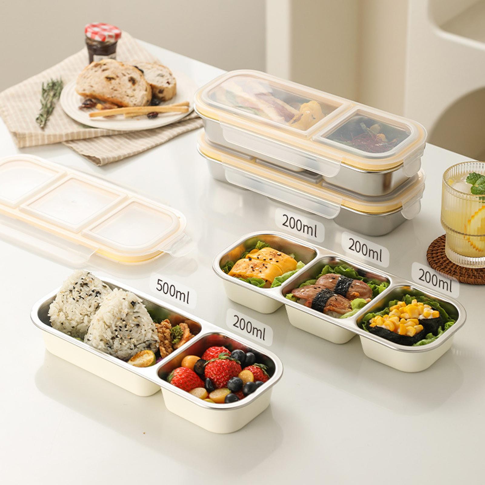 ステンレス鋼のスナックボックス、こぼれ防止スナックコンテナ、 - Food Snacks For School のレビューと価格