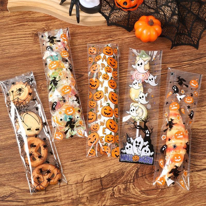 50/100枚 ハロウィン用粘着性バッグ パンプキンとゴース - Food & Snacks Pdf のレビューと価格