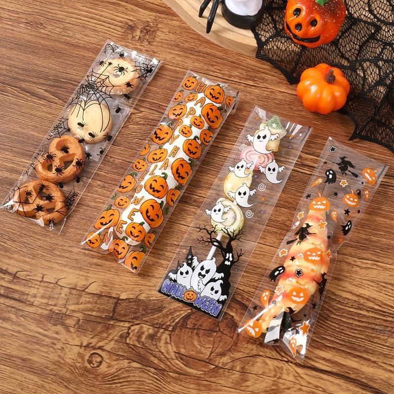 50/100枚 ハロウィン用粘着性バッグ パンプキンとゴース - Food & Snacks Pdf のレビューと価格