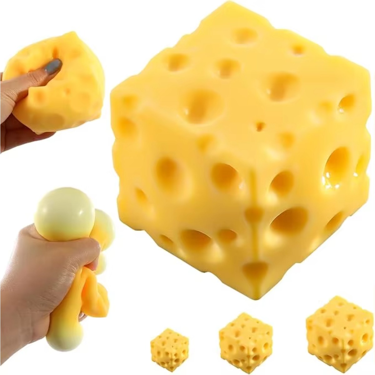 チーズストレスボールスクイッシーおもちゃ、ソフトスクイーズリ - Food & Snacks Pdf のレビューと価格