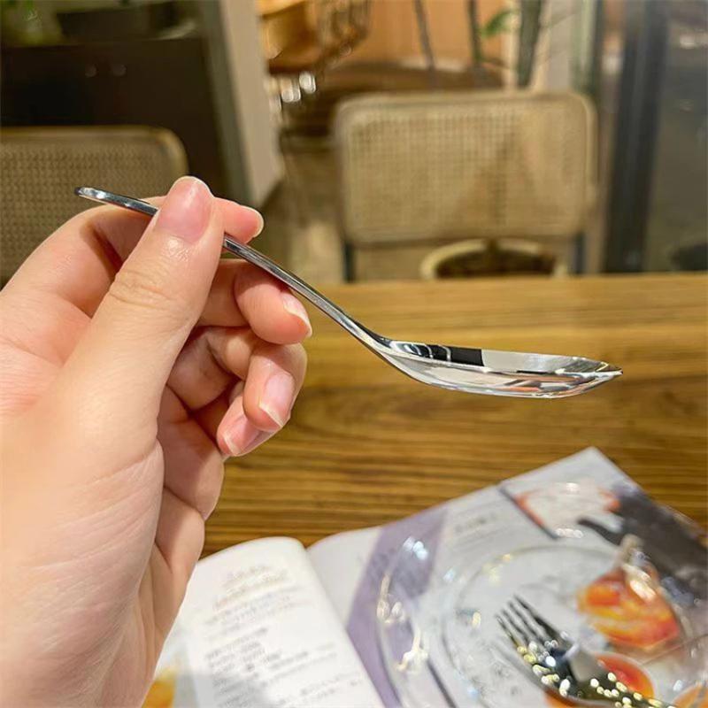 子供用コンパクトステンレススプーン＆フォークセット、短いハン - Food And Snacks Ideas のレビューと価格
