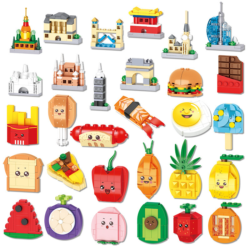 子供のビルディングブロックキット,レンガモデル,ストリートビ - Food And Snacks Ideas のレビューと価格