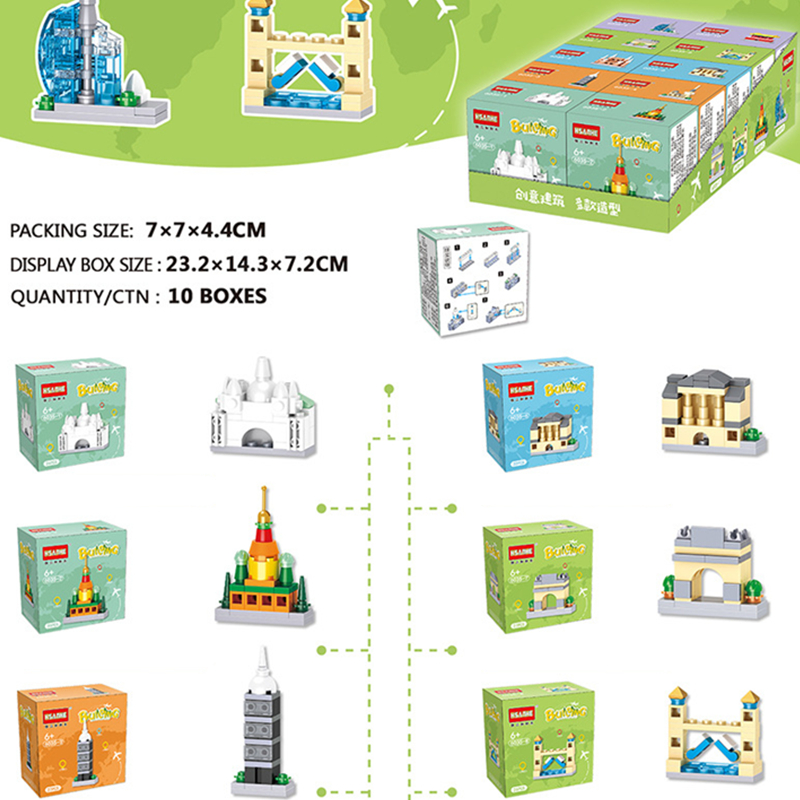 子供のビルディングブロックキット,レンガモデル,ストリートビ - Food And Snacks Ideas のレビューと価格