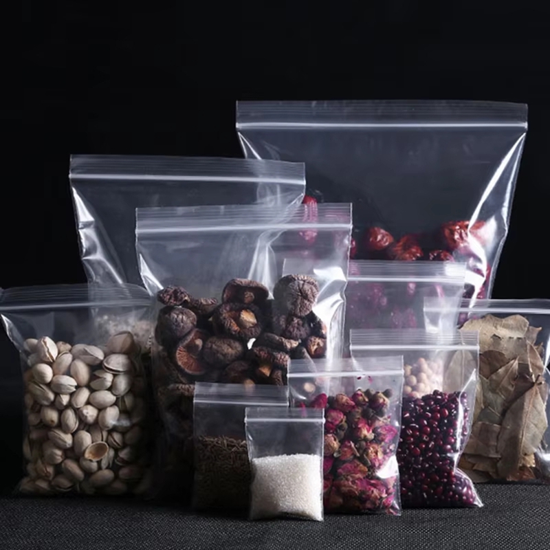 100枚入り透明ジップバッグ 食品・ジュエリー用真空保存袋  - Food Z のレビューと価格